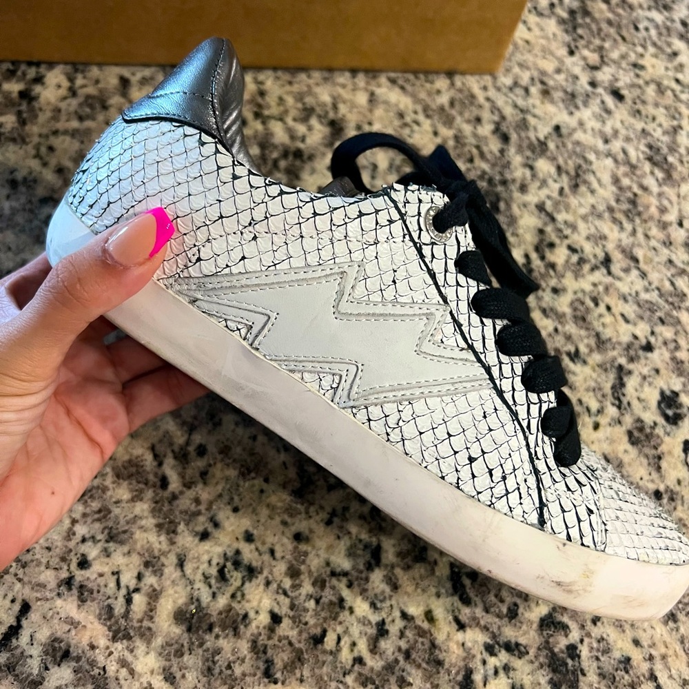 Zadig and Voltaire Sneakers : size 38 : Lightening bolts with snake finish
